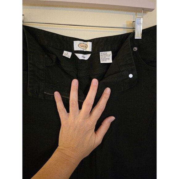 Talbots Women's Size 12 Stretch Black High-Rise Cropped Jeans - Picture 3 of 6